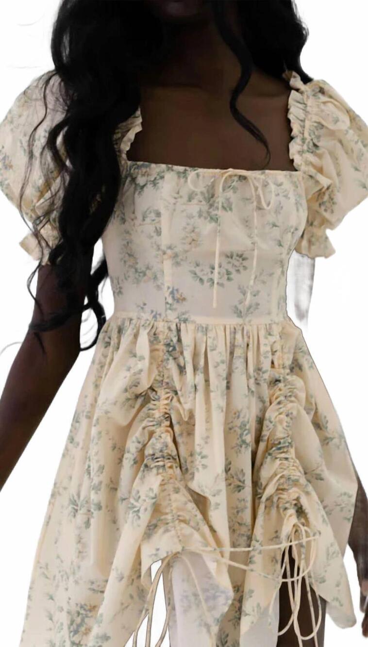 NEW SELKIE mini romantics dress in beige